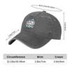 Vintage Blue Hachiware Chiikawa Cute  Baseball Caps Distressed Denim Cap  Outdoor Activities Adjustable Fit Hats Cap