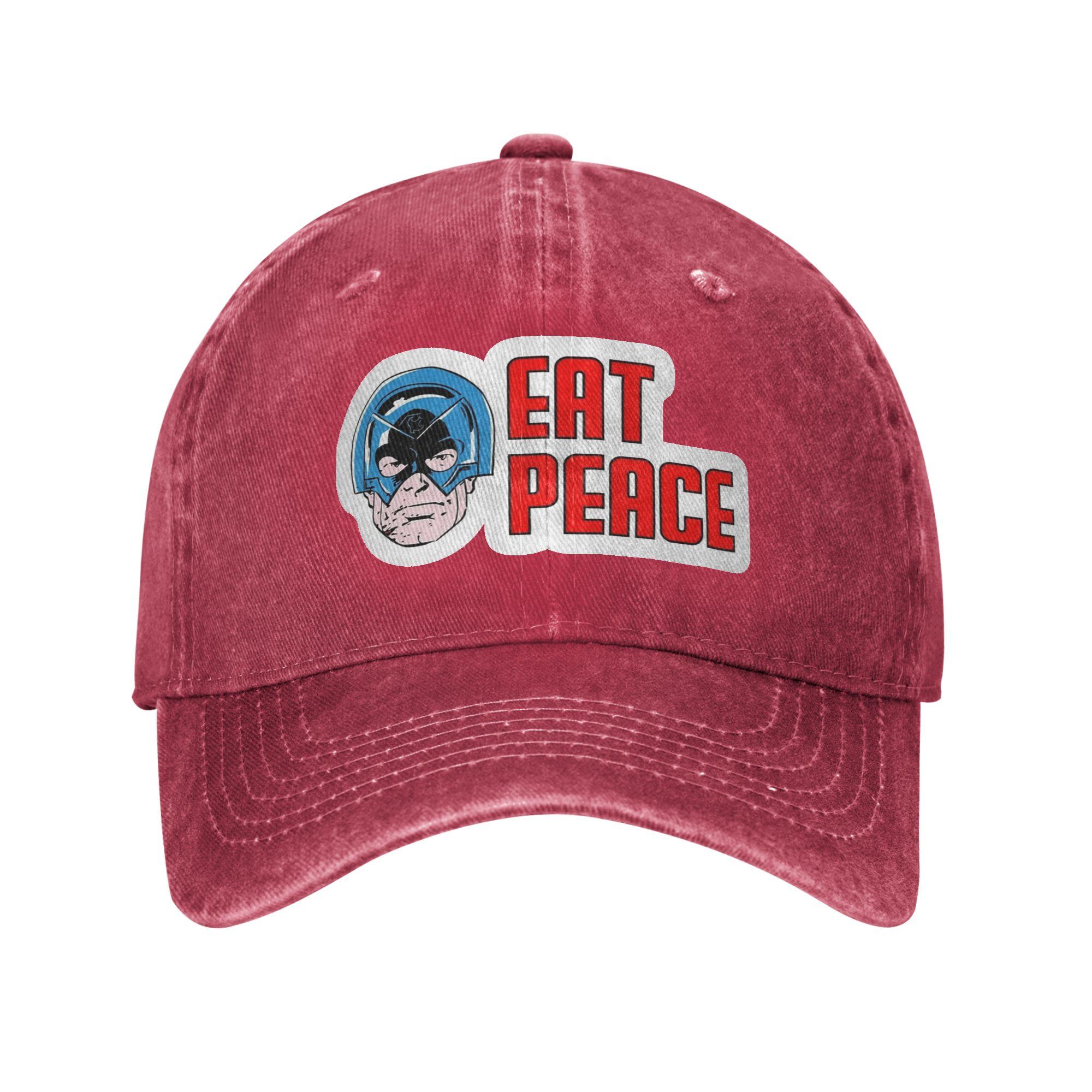 Unisex Vigilante Peacemaker Quotes Print Hats Vintage Distressed Washed  Baseball Cap Adjustable One Size