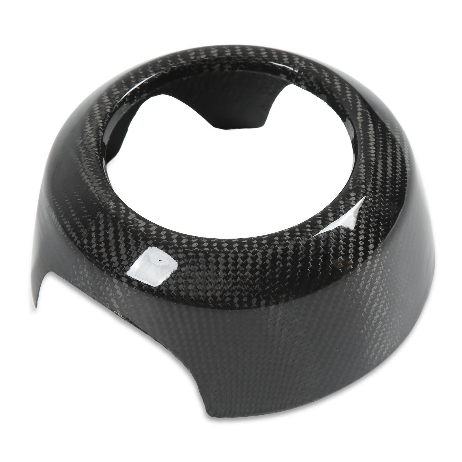 

Steering Wheel Center Cover 3K Carbon Fiber Steering Wheel Horn Trm Replacement for R55 R56 R57 R60 R61