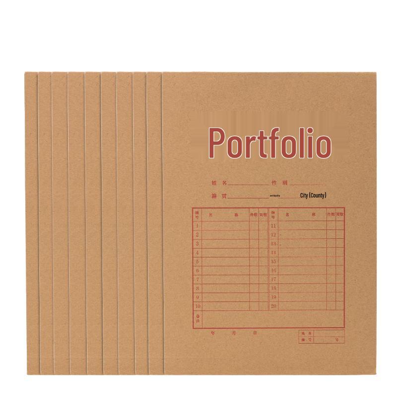 Deli A4 Kraft Paper String Tie Document Bag