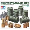 Tamiya 1/35 Military Miniature Series No.186 German Army Drum Can Set Plastic Model 35186