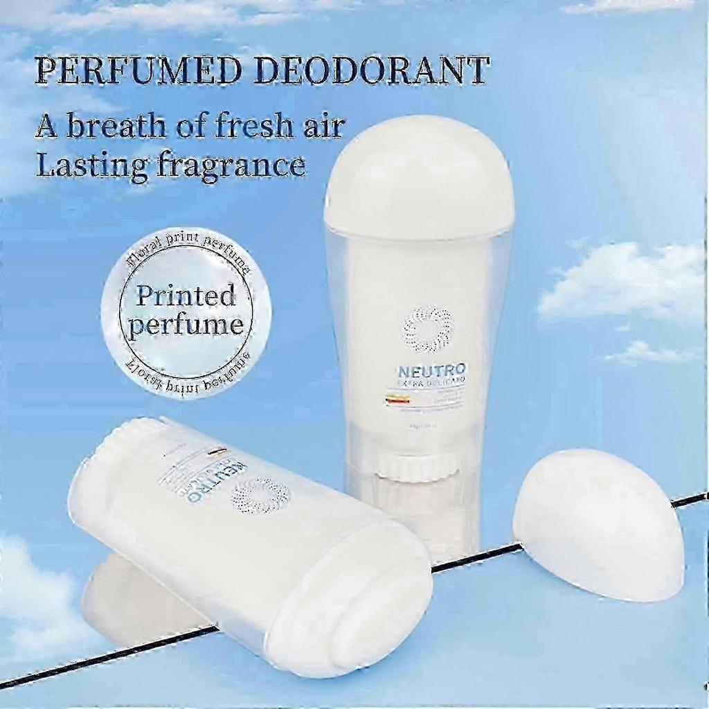 Antiperspirant Women's Deodorant Stick with Triple Moisturising-12H Sweat & Odour Protection Natural Deodorant - Against White Marks for Men & Women