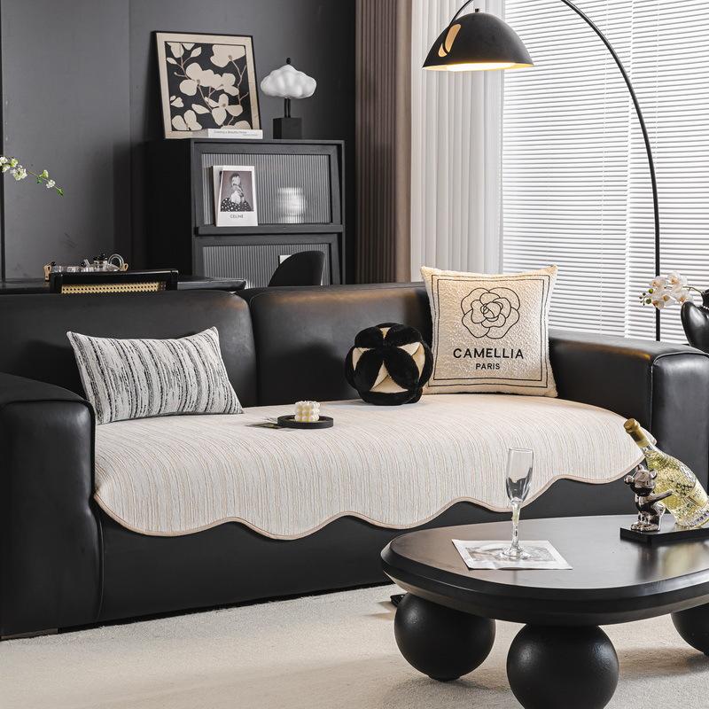 Light Luxury High-End Sofa Cushion  New Special-Shaped Chenille Seat Cushion, Universal Non-Slip Backrest Cover For All Seasons
