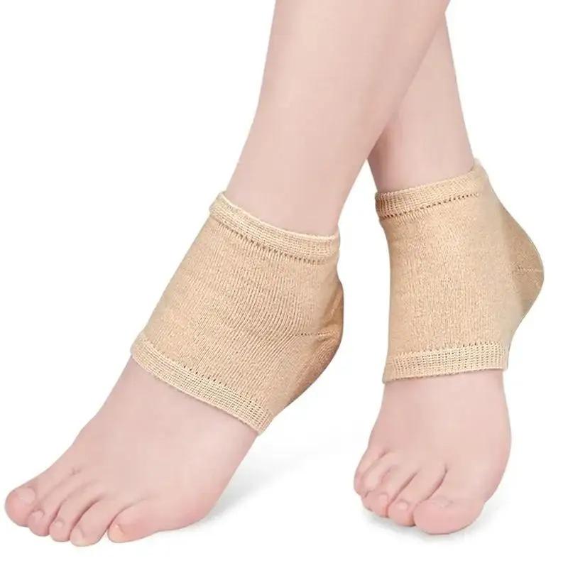 Heel ProtectorsGel Heel Anti Cracked Feet Half Size Socks Unisex Foot Care Pads 2Pcs Soft Breathable Cushion for Daily Walking
