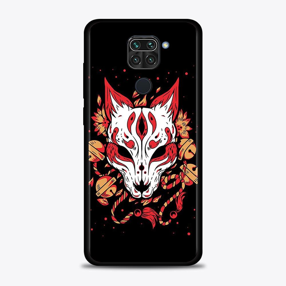 Case For Xiaomi Redmi Note 11S 11T 11 10 8 Pro 8 8T 9 9T 9S 10 Capa for Redmi K50 K40S K40 10 9A 9C 9 Japan Samurai Oni Mask