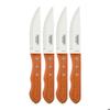 Dynamic Jumbo Steak Knives 4pcs. Stainless Steel and Wood