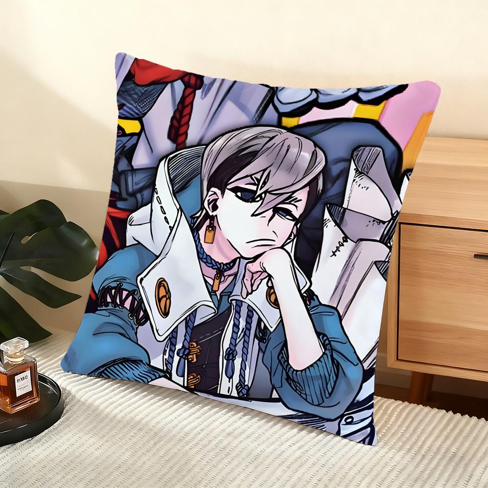Anime G-Gachiakuta Cushion Cover Soft Short Plush Pillow Cover Smooth Cozy Texture Aesthetic Cushion Case Home Decor