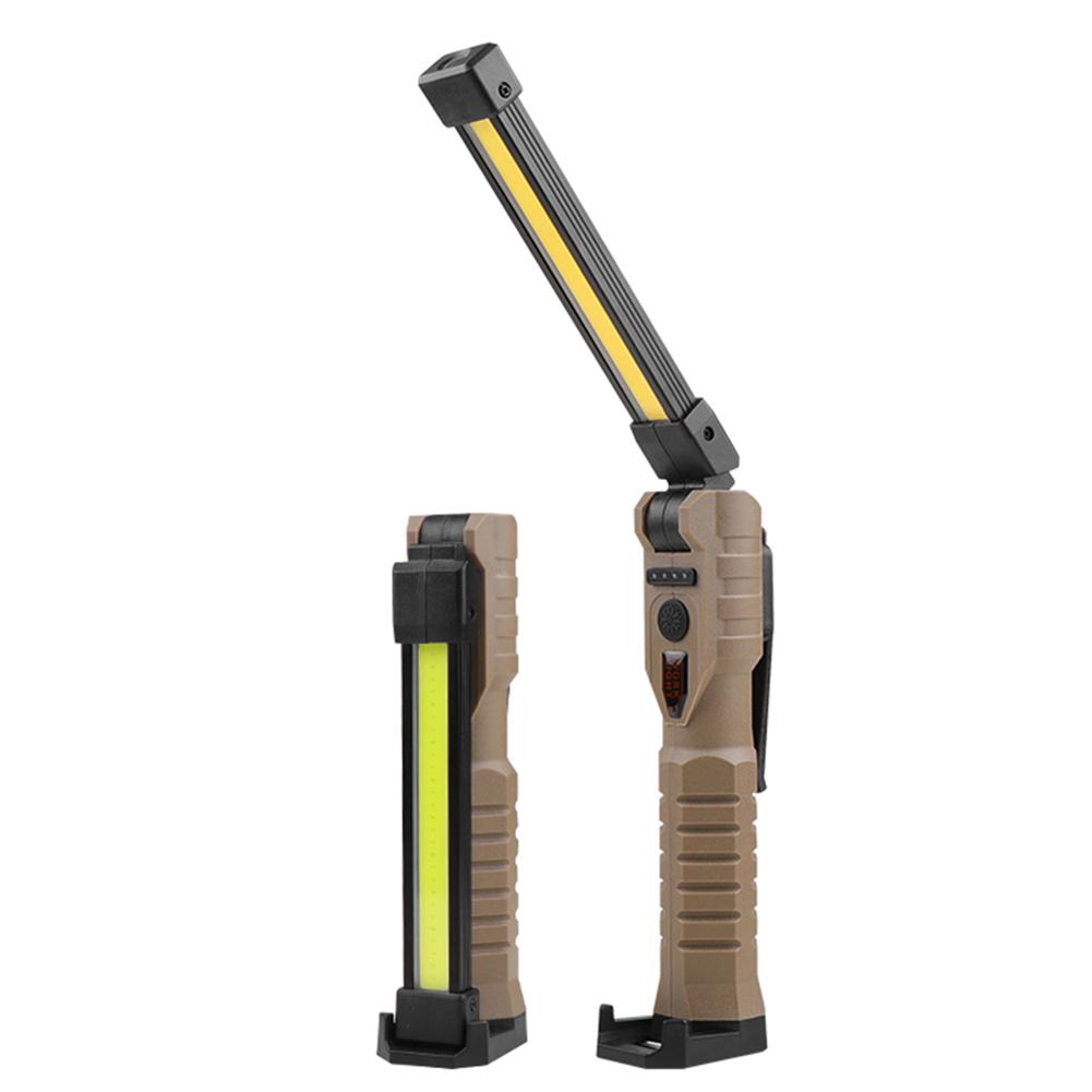 400 Lumen COB XPE LED Arbeitsleuchte Typ-C USB Wiederaufladbare Inspektionslampe mit Ladekapazitätsanzeige für den Außenbereich Auto Reparatur