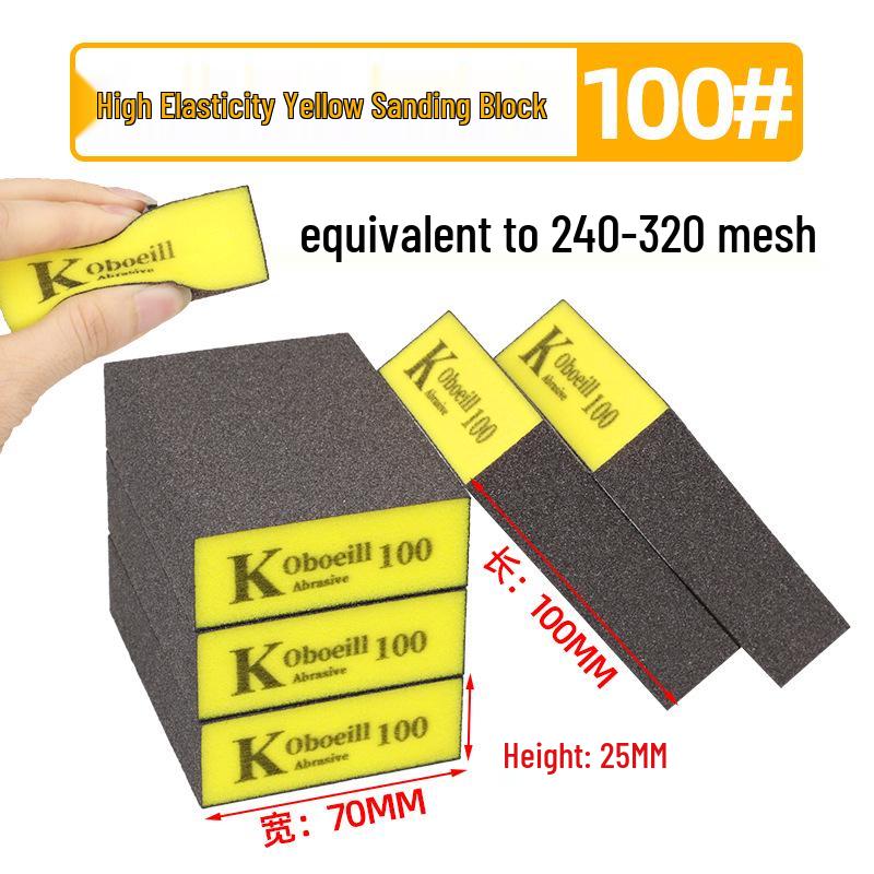 High-Density Sanding & Polishing Sponge for Wood, Metal & Walls