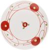Saikai Pottery Small Flower Plate 63282 (Saikaitoki) Red-painted 3.5-inch