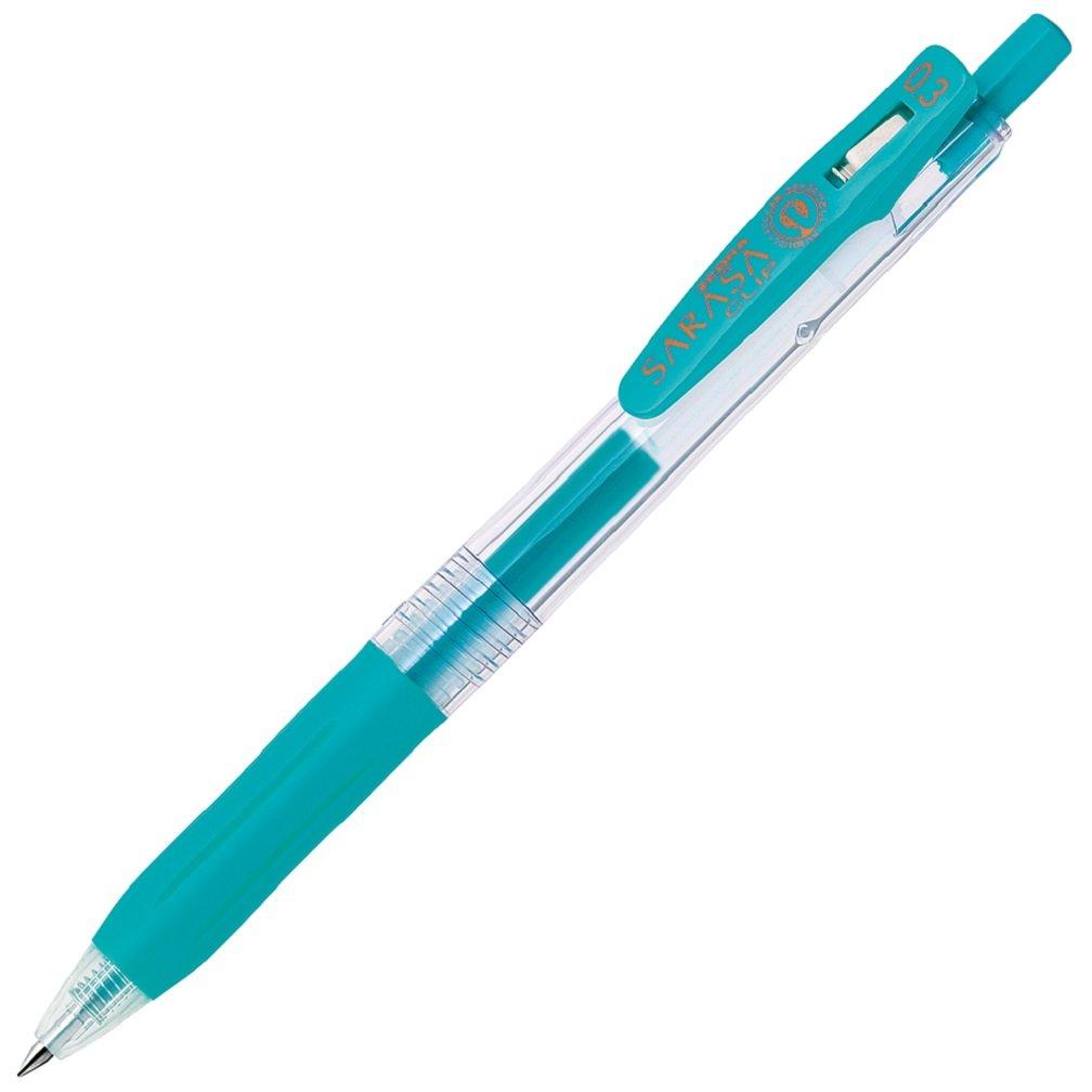 Zebra Sarasa Clip Gel Ballpoint 10 Pen, 0.3mm, Blue-Green, Pens, B-JJH15-BG
