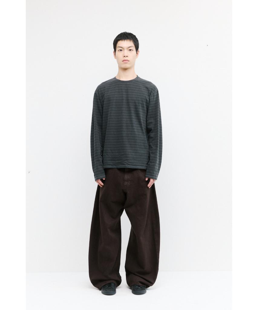 Haechinglum Wide Curve Jeans Brown