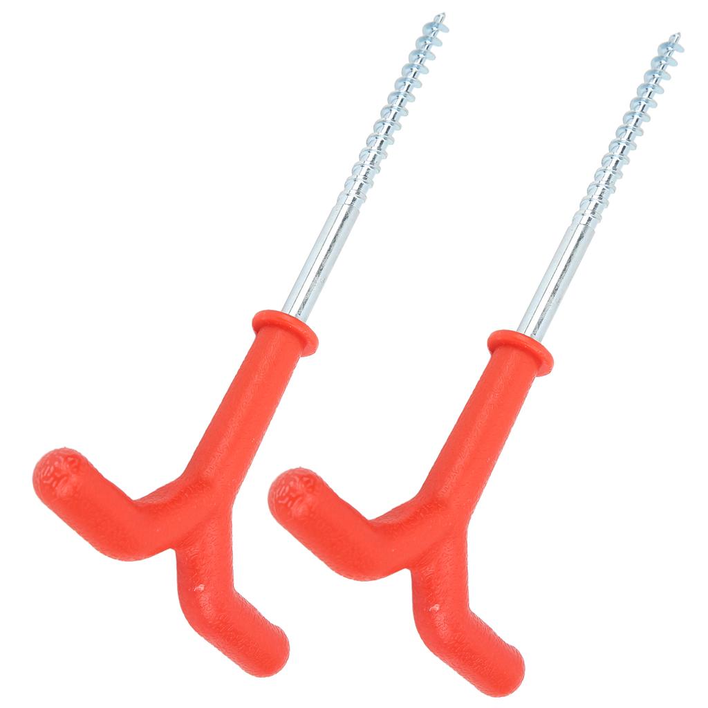 2 Stück Eisangelrutenhalter Eisbohrer Winterangelzelt Heringe Nagel Outdoor-Angeln