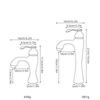 Antique Bathroom Faucet Basin Faucets Brass Hot & Cold Bathroom Sink Faucet Deck Mounted Lavotory Faucet  Mixer Water Tap
