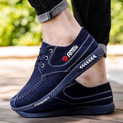 Herren-Low-Top-Leinwandschuhe, atmungsaktive, lässige Schnürschuhe für Papa, Outdoor-Schuhe für Frühling und Herbst