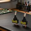 2PCS 12mm SPST For Toggle Switch with LED for 12V DC 20A Automotive Electrical Systems ASW-15D 2Position 3Pin Panel Mount Design