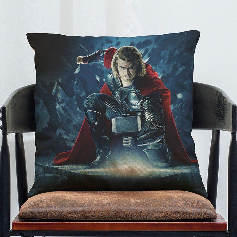 Luxurious Super Soft Avengers Alliance Cushion Cover Featuring Iconic Iron Man Design