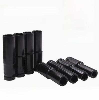 Prodloužená šestihranná sada nástrčných klíčů s pneumatickým rázovým utahovákem, 8-34 mm