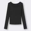 GU by Uniqlo Stretch Ribbed U Neck Tee  12 qUarter Sleeve   Warm 