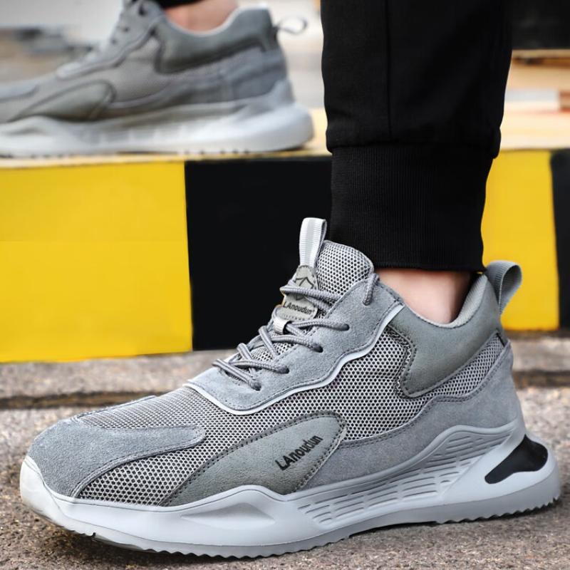 Fashion Fashion Safety Shoes Men Boots Steel Toe Shoes Men Puncture-Proof Work Sneakers Male Shoes Work Boots Indestructible Footwear