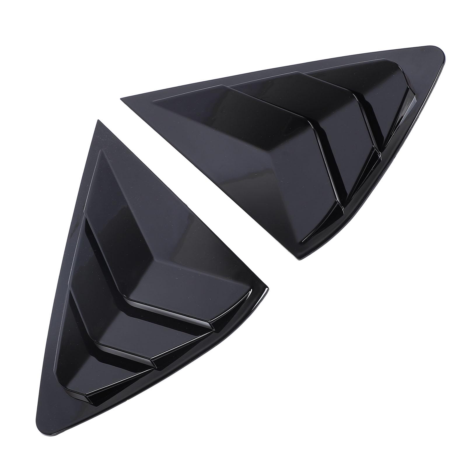 

2PCS Rear Window Louver Left Right Side Window Louver Vent Cover Shutter Panel Trim Frame for X6 F16 2015 to 2019
