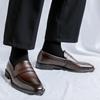 Fashion Luxury Brand Loafers for Men Leather Casual Shoes Italy Wedding Dress Business Office Shoes Pointy Men Formal Shoes Driving Shoe