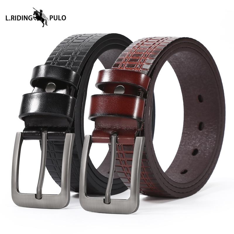 Pin Buckle Leather Belt Men Jeans Fashionable All-match Belt High Quality Casual Belt