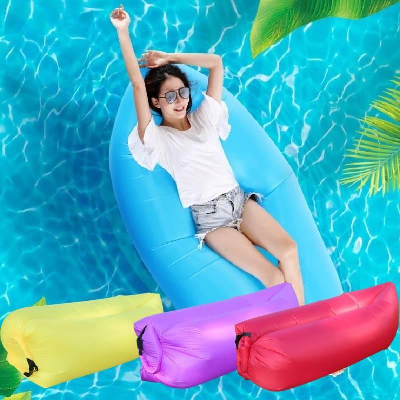 Inflatable Lounger Folding Air Sofa Outdoor Sleep Tool Portable Prop Camping
