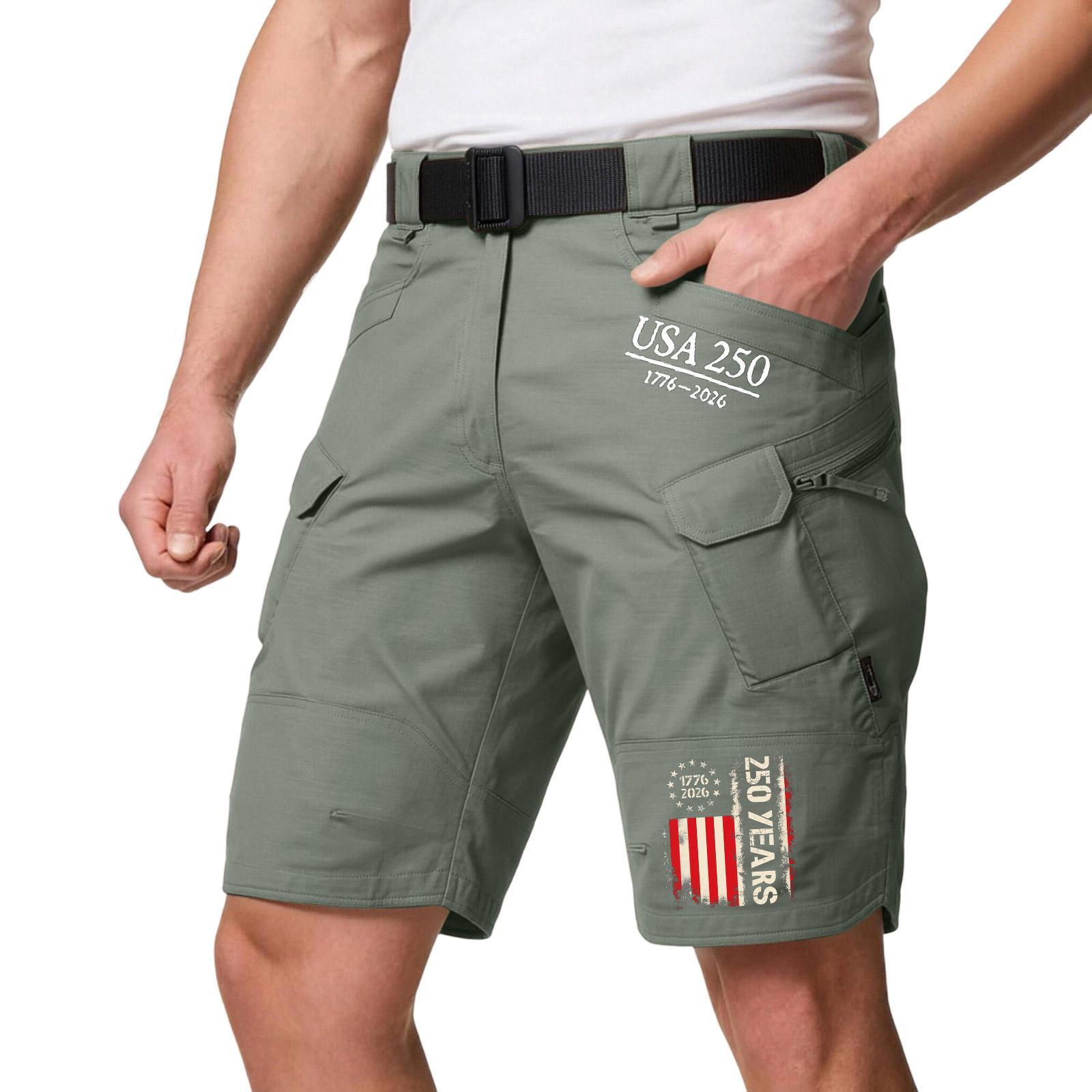

Men’s Lightweight Breathable Quick Dry Cargo Shorts Multiple Pockets Stretch Waist Durable Windproof Casual Style XXL