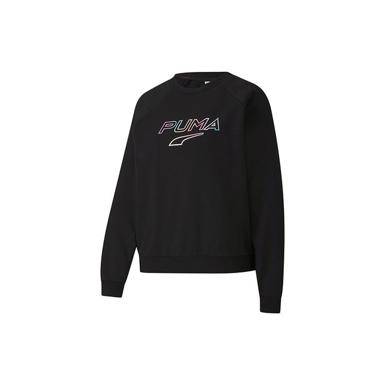 

Puma Свитшот с принтом светящегося логотипа, женский свитшот, черный 597429-01 L
