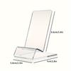 1 Transparent Acrylic Mobile Phone Holder, Multi-angle Desktop Holder, Portable Creative Bedside Desktop Accessories