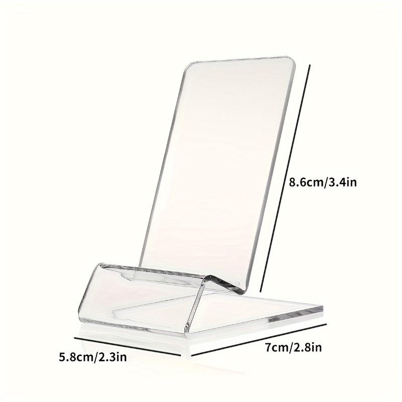 1 Transparent Acrylic Mobile Phone Holder, Multi-angle Desktop Holder, Portable Creative Bedside Desktop Accessories