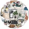 50 Boho Style Home Graffiti Stickers Water Cup Computer Waterproof Decoration Stickers Creative DIY Stickers