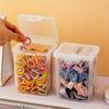 1 Stück Stapelbare Transparente Haaraccessoire-Aufbewahrungsbox mit Schnappdeckel - Staubdicht, Wasserdicht, Kunststoff-Organizer für Schmuck