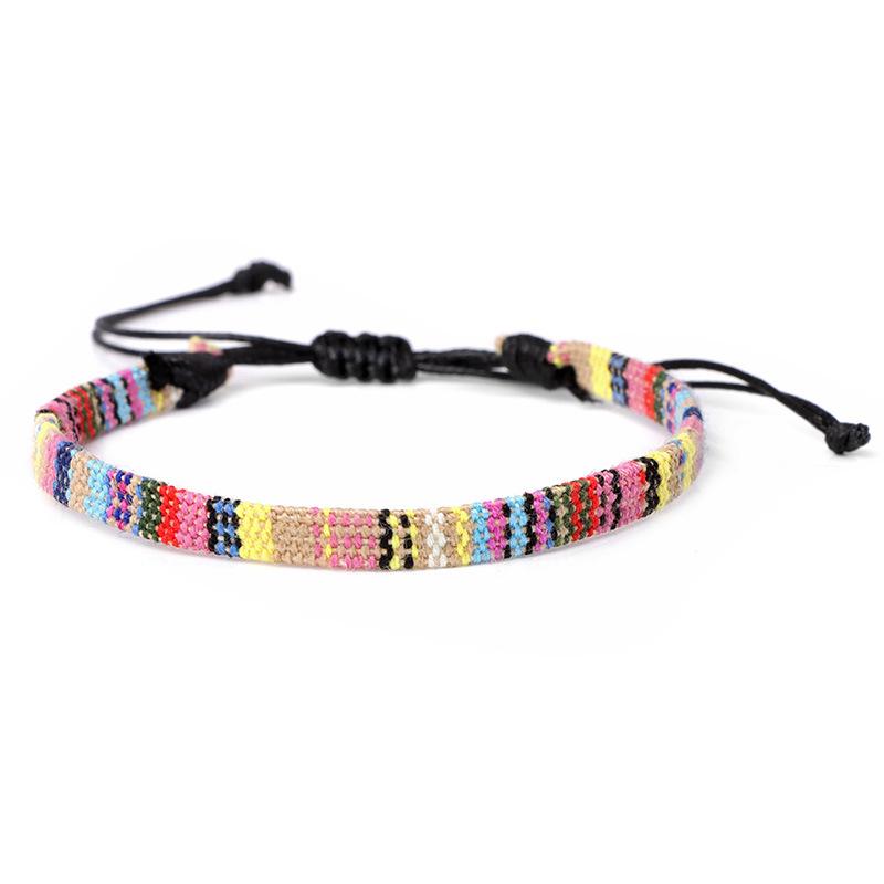 Bohemian Handmade Couple Bracelets Men Charms Weave Adjustable Bracelets for Women Friendship Summer Beach Surfing Boho Jewelry