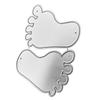 Art Cutting Dies Footprint Shape  Die Cuts Templates Embossing Stencils Tools for Card Making DIY Paper Fabric Crafts