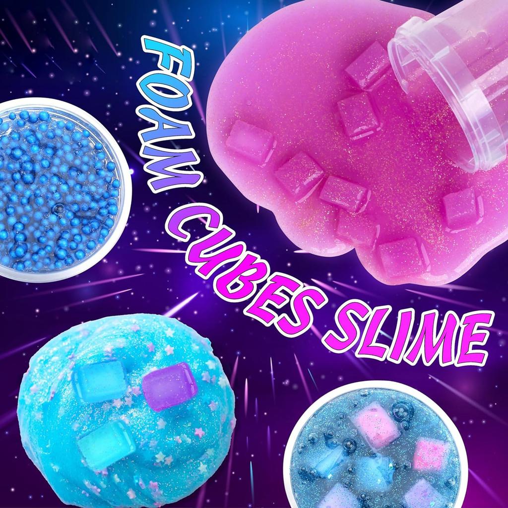 DIY Slime Kit für Mädchen, Magisches Slime-Herstellungsset, Lustiges Geschenk, Geburtstagsgeschenk für 10-jähriges Mädchen und Spielzeug für 8- bis 10-jährige Mädchen 350ml