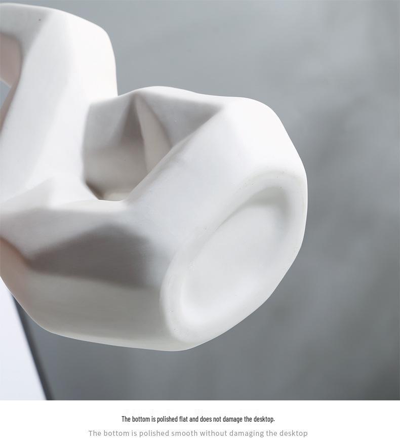 Nordic Irregular Ceramic Vase for Dried Flowers: Modern Home Decor Ornament
