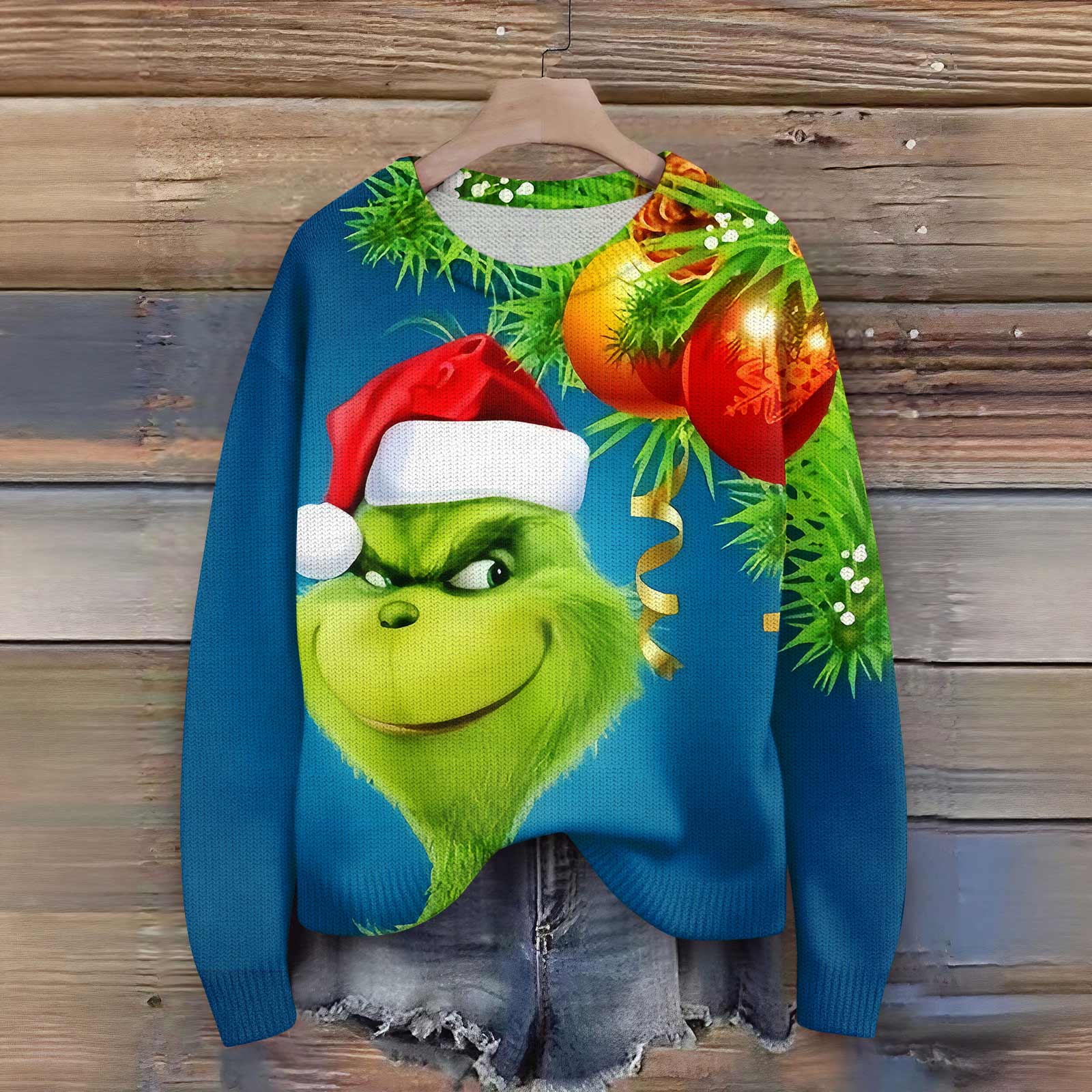 

Пуловеры с длинным рукавом для женщин, с круглым вырезом, повседневные, милые, с принтом, вязаные, оверсайз XXL