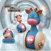 Gliding Fawn Wobbler: Soothing Early Education Toy for 3-6 Months, Crawling Guide for 0-1 Year Infants