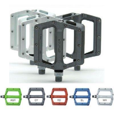 Grunge Squint Gray Pedals, Aluminum,