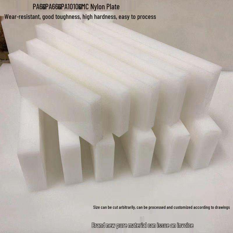 Weißes verschleißfestes Nylonblech, POM-Kunststoffstahlblech, Teflon-Vierkantstab, PA6-Stab und Vierkantblock für die Bearbeitung