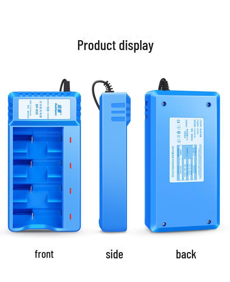 Double NiMH Rechargeable Battery Set with Intelligent Light, 1.2V 10000mAh for Water Heater