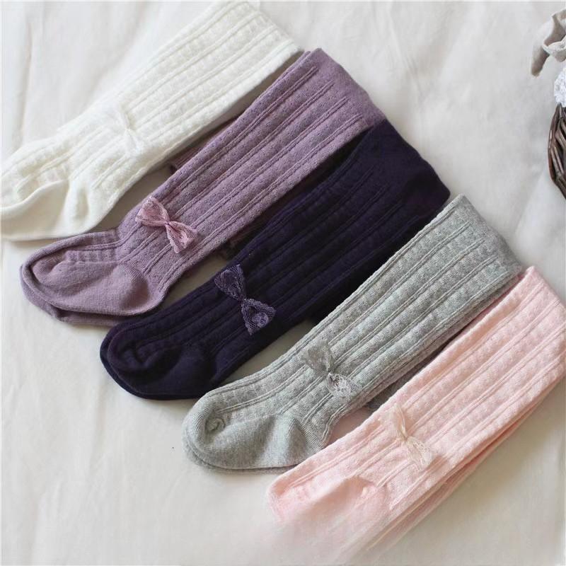 Süße Baby Mädchen Mesh Gestrickte Strumpfhosen Frühling Herbst Baumwolle Hohe Taille Strumpf Atmungsaktive Strumpfhosen Für 0-6 Jahre Kleinkind