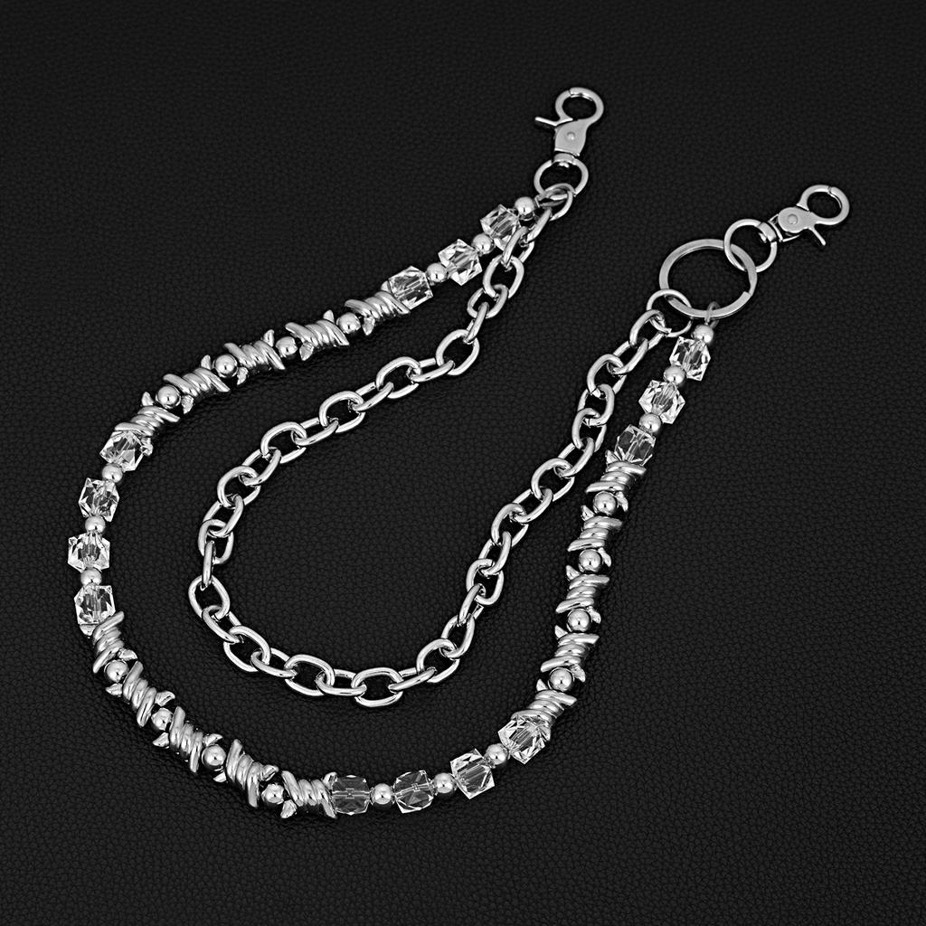 Double-layer Trendy Hip-hop Trouser Chain, Jeans Pendant, Retro Pendant Trouser Chain.