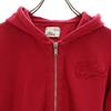 Lacoste Langarm Sweat Zip-Hoodie 3 Rote Serie Herren Gebraucht