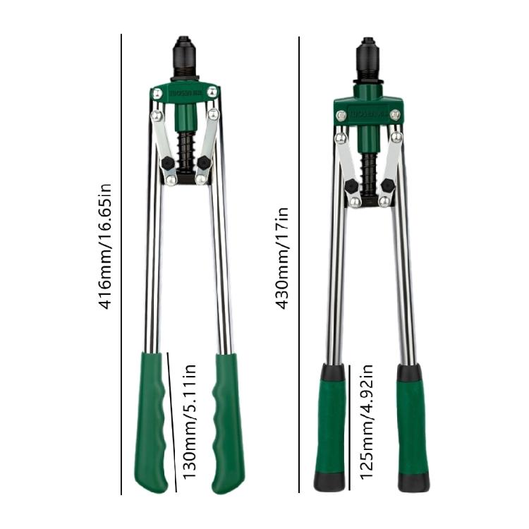 Lightweight 17 Inch Ergonomic Hand Riveter Suitable For Door Hinges&Sheet Metal No Electricity Required Easy To Operate
