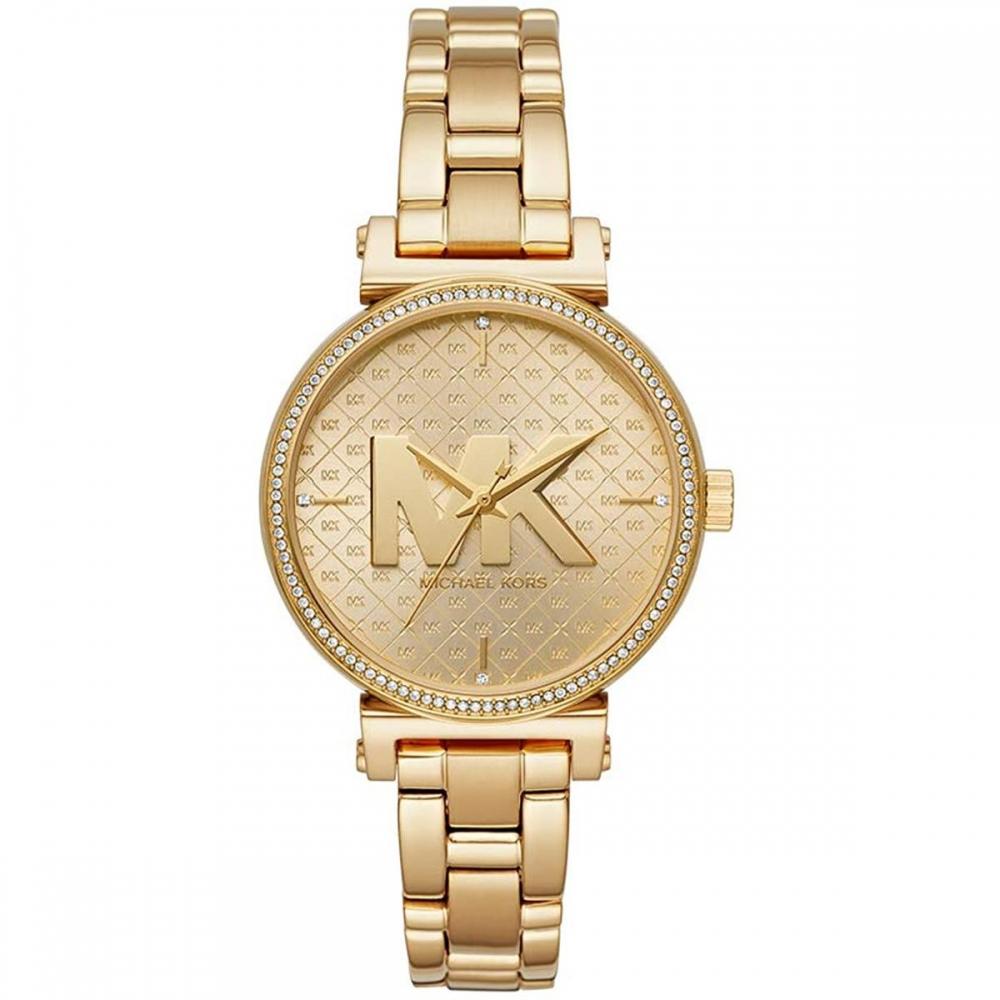

Michael Kors Sofie MK4334 Women s Gold Tone Quartz 36mm Watch gold