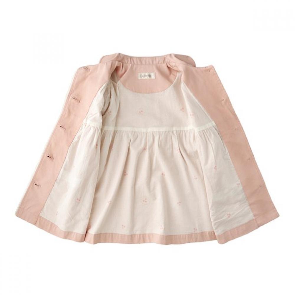 Mink Mui Cherry Flower Embroidered Trench Coat 36115 120 02