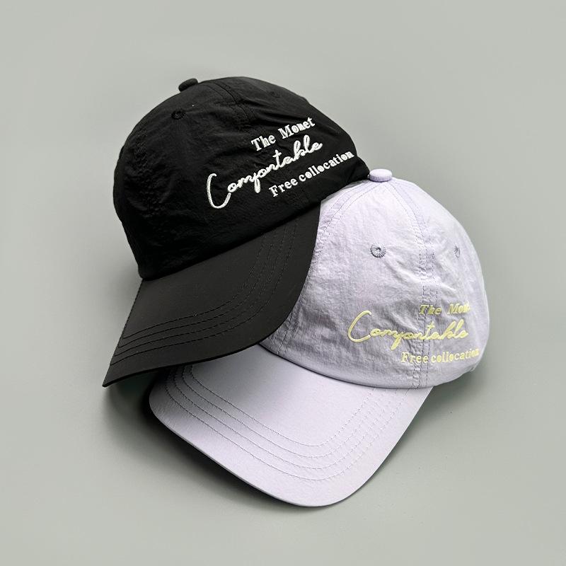 Quick-Drying Offset Alphabet Baseball Hat Male Female Breathable Outdoor Student Cap Mountaineering